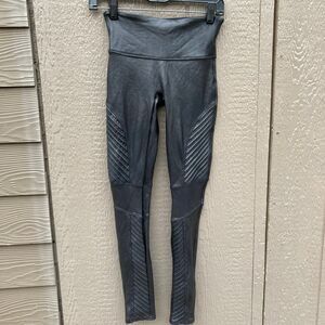SPANX Faux Leather Moto Leggings in Black Size Shape-wear women’s size S/P